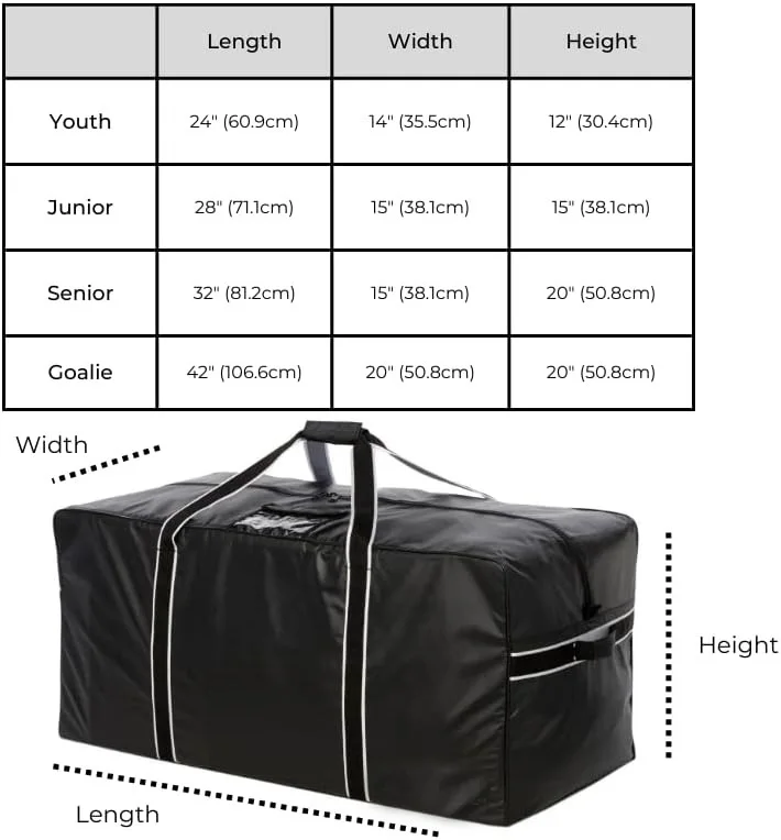 Custom Sport Bag Hockey Accessory Bag Ice Hockey Goalie Bag
