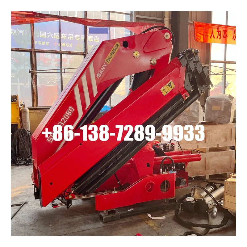 Top Brand 8.5 Ton Spk32080 Loader Crane Lifting Machinery 8.5 Ton Knuckle Boom Crane SPK32080 Palfinger Crane Machine Price