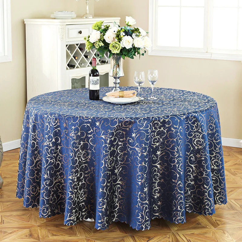 Party Tablecloth Elegant Design For Wedding And Hotel Polyester Round Table Cloth Tablecloth Supplier