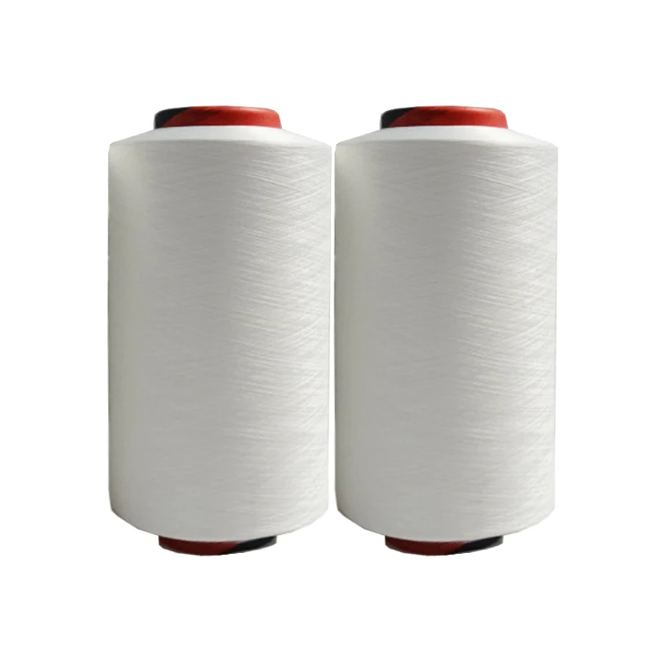 Hot Sale Spandex Covered Polyester Yarn 20/75 30/75 40/75 Raw White Black ACY For Socks