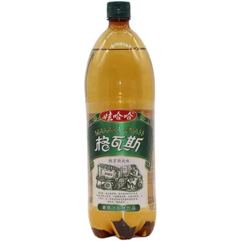 Wholesale hot wahaha Gvass Russian flavored beverage Malt fermented soda 1.25 litres *12 bottles