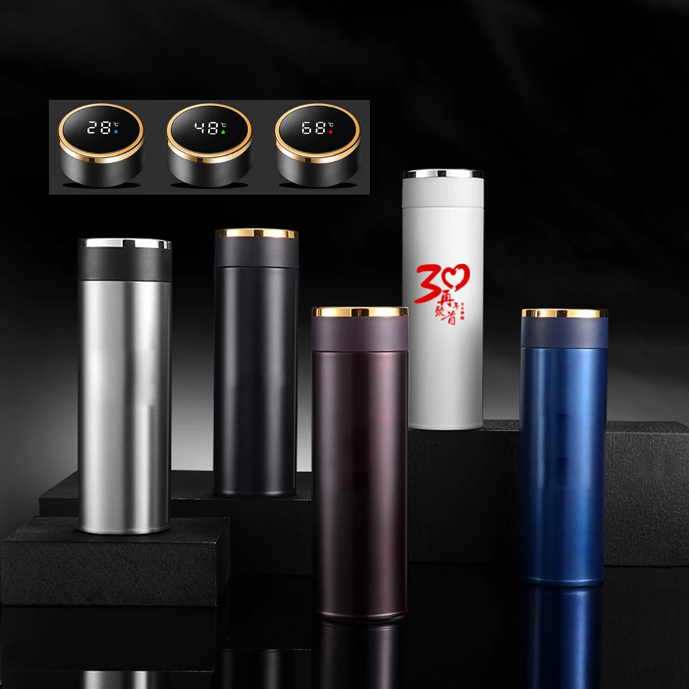 10000 раз новый дисплей температуры Бутылка меняющий цвет светодиодный цифровой термос