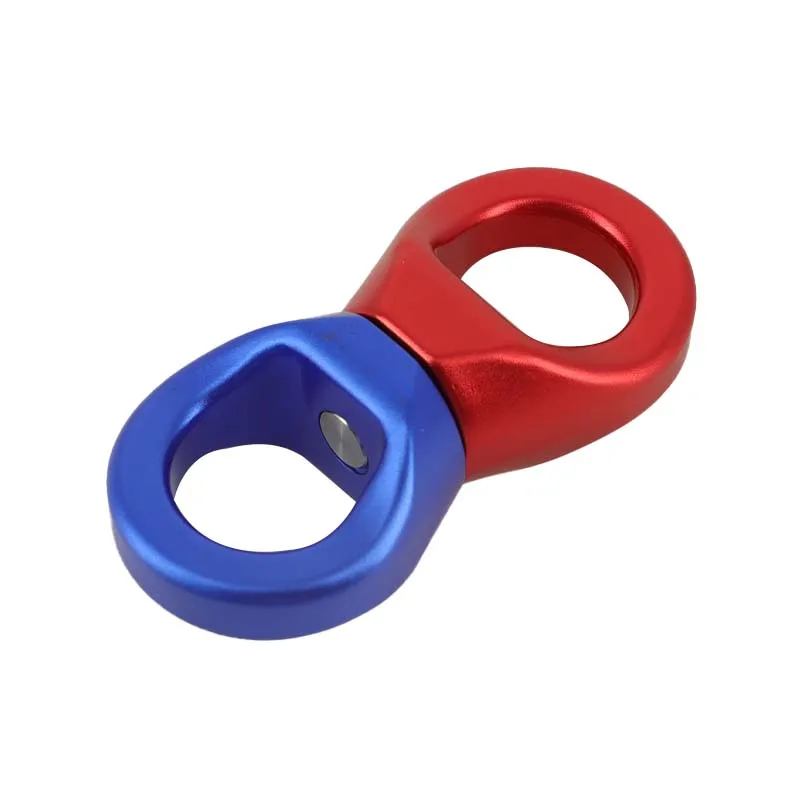 7075 Aluminum 35kn 360 Degree Carabiner Climbing Swing Swivel  Aviation Aluminum Alloy Swivel Safety Carabiner For Yoga/Hammock