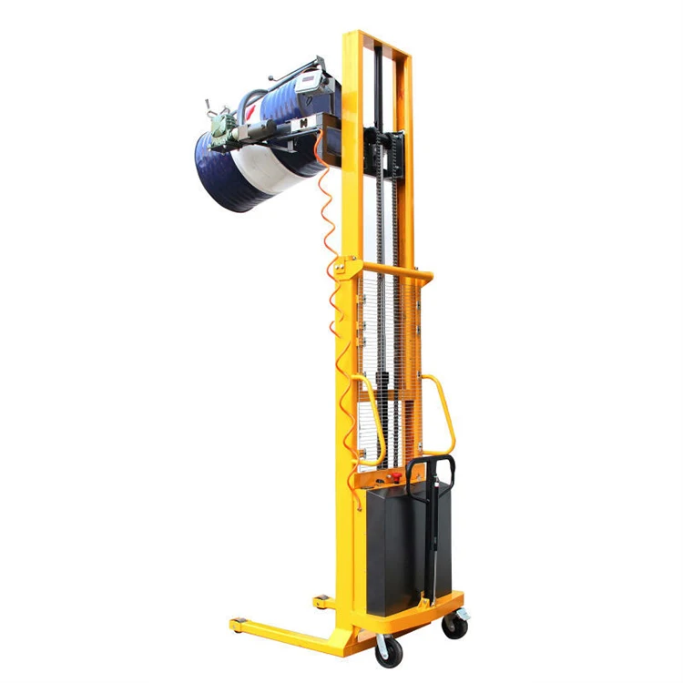 1 ton manual hand forklift pallet stacker jack truck