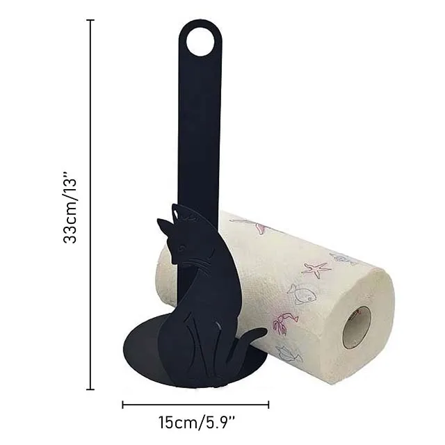 Hot Products Metal Desktop Paper Roll Holder Factory Direct Sales Home Decoration Towel Roll Holder