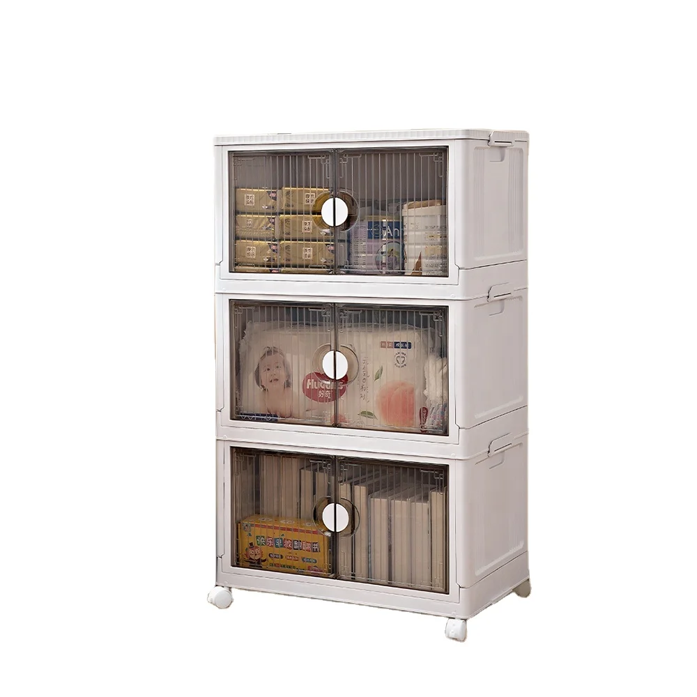 Collapsible Storage Box Saving Space Foldable Organizer Durable With Lids Easy To Carry Lightweight Storage Bin