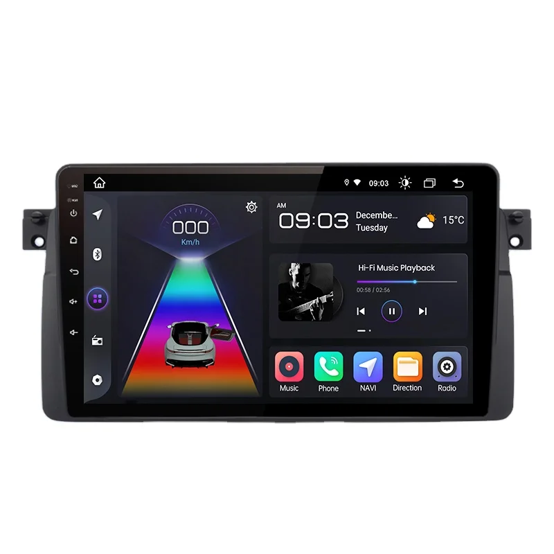 Junsun V1 For BMW E46 Multimedia Wireless CarPlay Android Auto Radio for BMW E46 M3 318/320/325/330/335 1998-2006 Car DVD Player