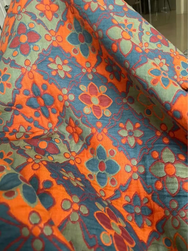 Colorful 100% Cotton Embossed Quilt Bed Cover Set Single/double/Queen/King