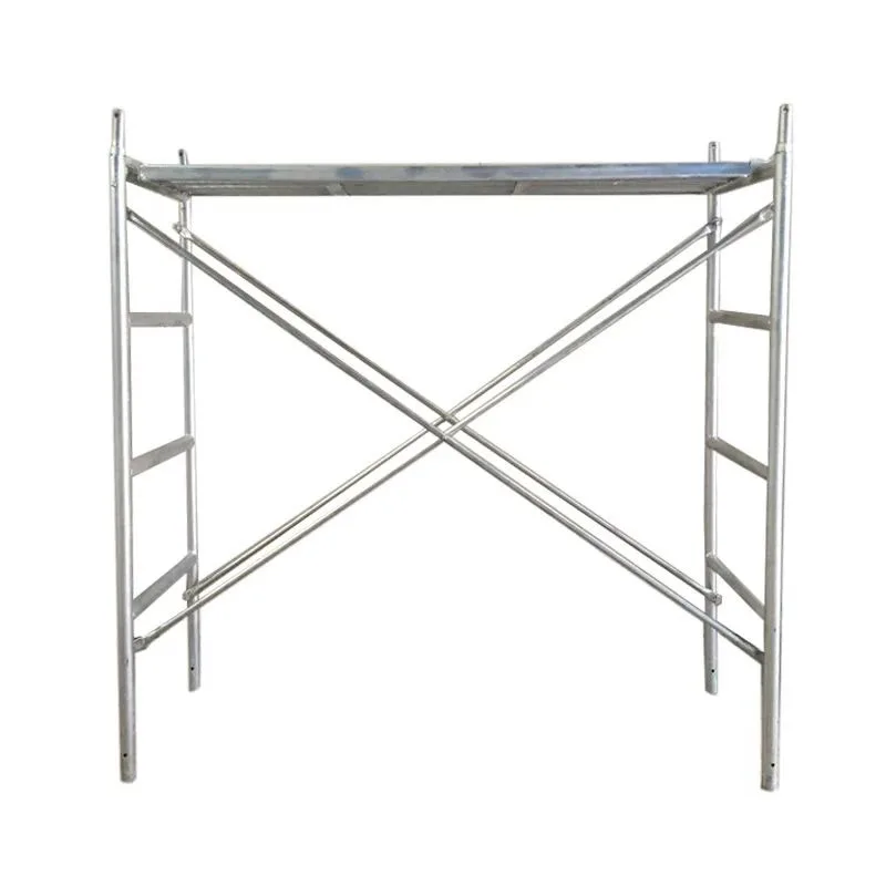 Cross braced  scaffold  ladder type fastener steel pipe scaffold tubular frame scaffolding