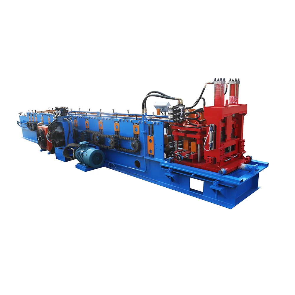 High Quality Automatic Quickly Change Steel Frame Channel Punch Holes C Z Purlin Roll Forming Machine
