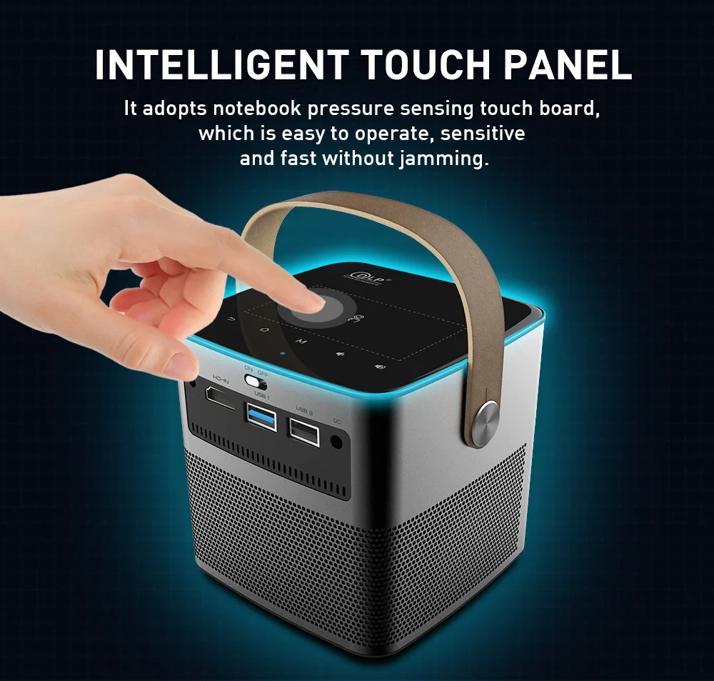 Factory Price Mini  DLP Android 9.0 300 Inch Max 3D Short Throw 4k Wifi Projection Projector