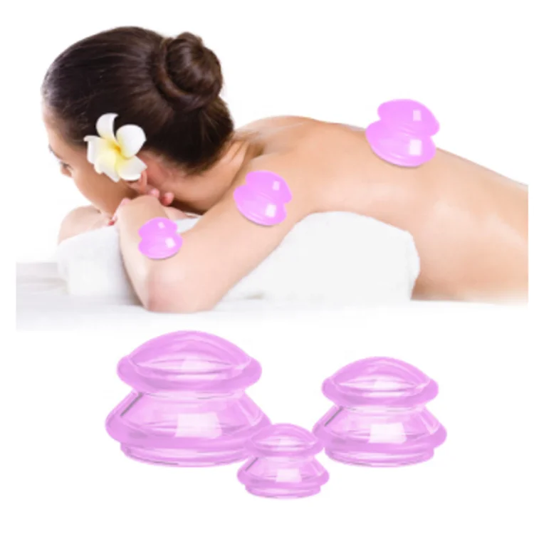 Newest Medical grade SIlicone Cupping set Therapy Vacuum Cupping Silicone Suction Cups