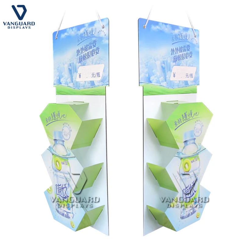 
Customized Retail Corrugated Cardboard Sidekick Display with Hooks For Supermarket Promotion 
