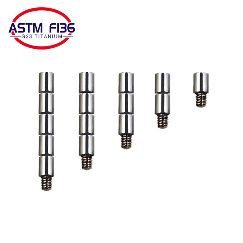 Соединители ASTM F136 титановые Ювелирные изделия для пирсинга 1 2 мм наружный диаметр зуба 6 удлинитель подходит пупка аксессуары
