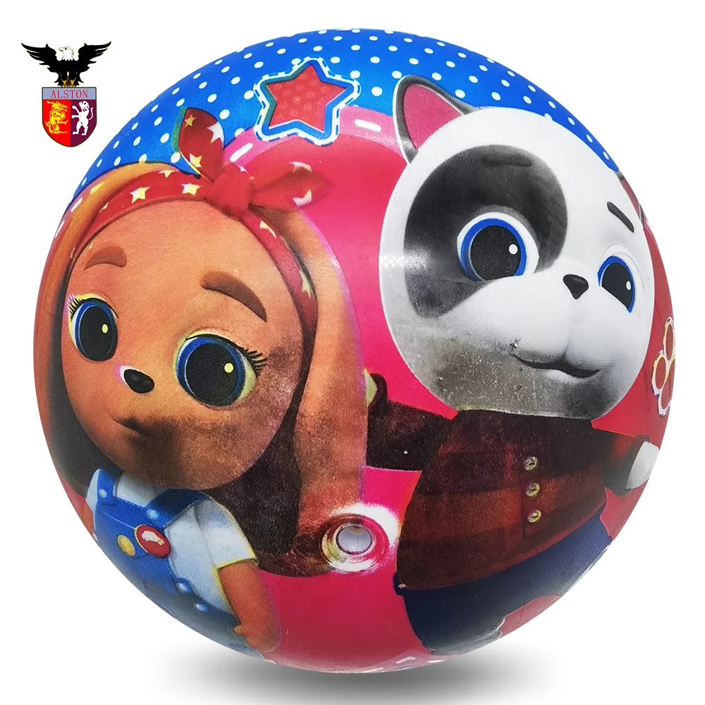 High quality full printing  PVC bounce kids balls mini toys balls