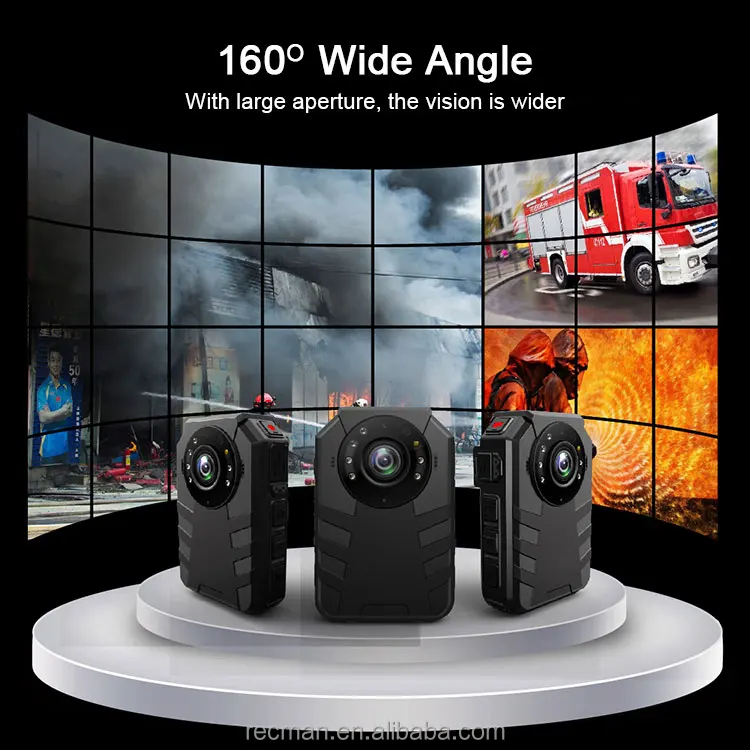 4G Digital Zoom IR Security Guard Worn Police Camera Wifi GPS Body Camera Waterproof CCTV Camera