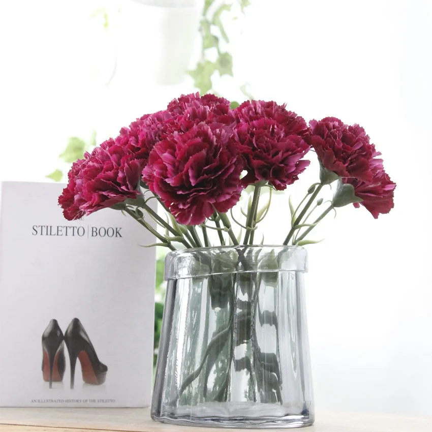 Artificial Real Touch Carnation for Party Hotel Wedding Table Decorative Flowers