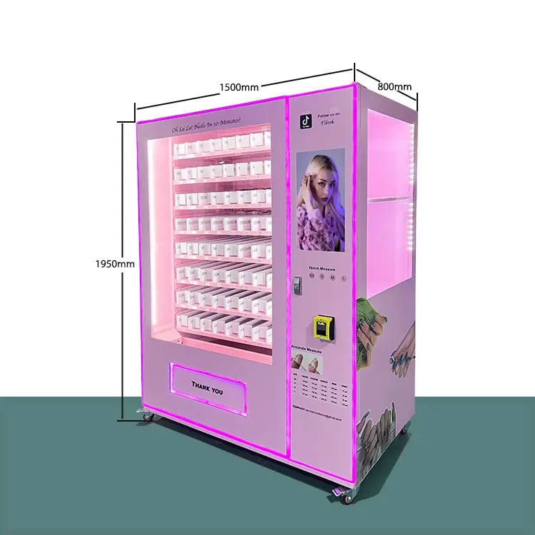 High Quality big vending machine with pusher rod Personalized appearance cosmetics vending machine for small business