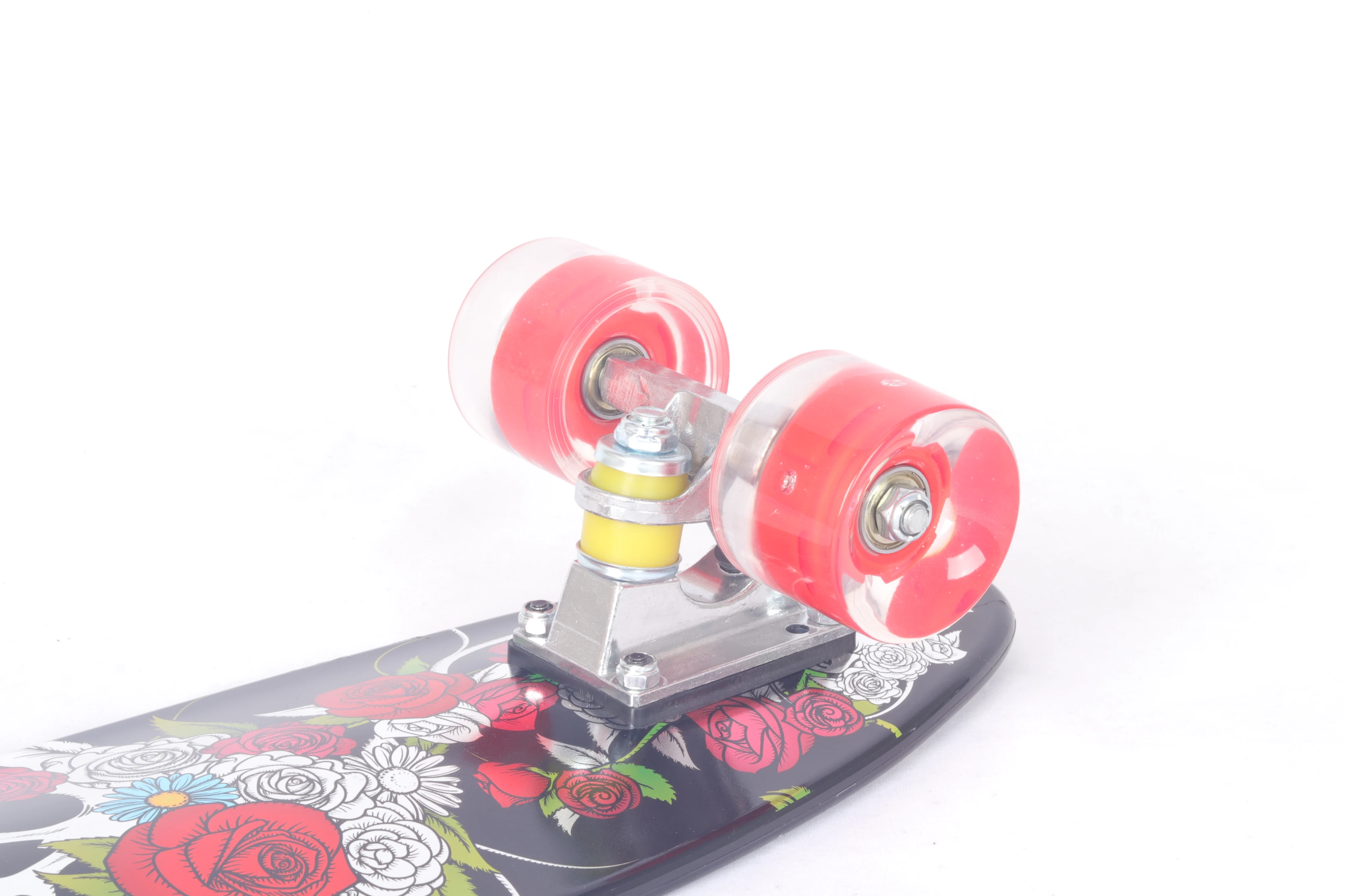 cheap 22 inch  plastic skateboard penny board with LED  wheel