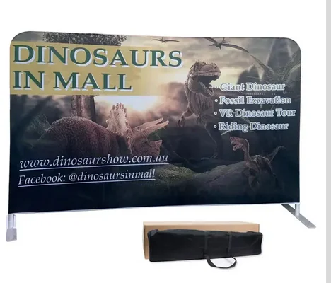 Wholesale Portable Display Stand Tension Fabric Backdrop Trade Show Pop Up display Banner