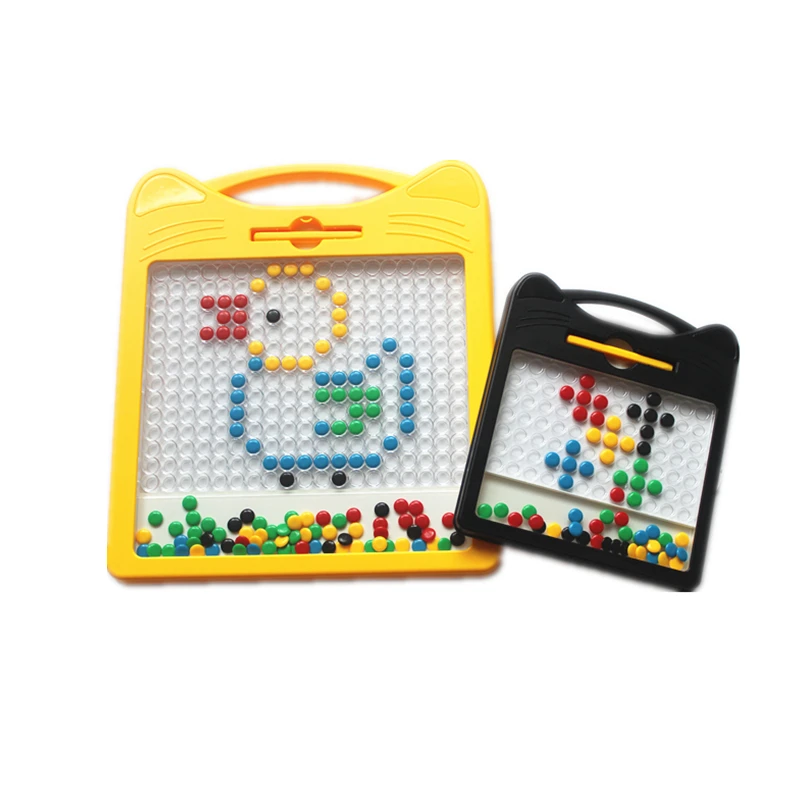 2023 Educational Toys Magpad Dot Educational Doodle Drawing Toys Learn Drawing Colorful Magnet Beads Board