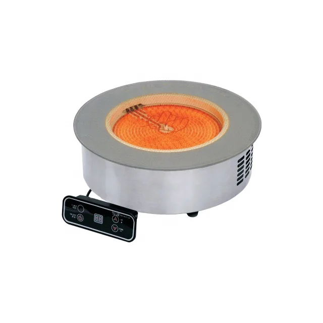 Wholesale Manufactures 3500W High Power Round Digital Infrared Cooker with Stainless Steel Ring