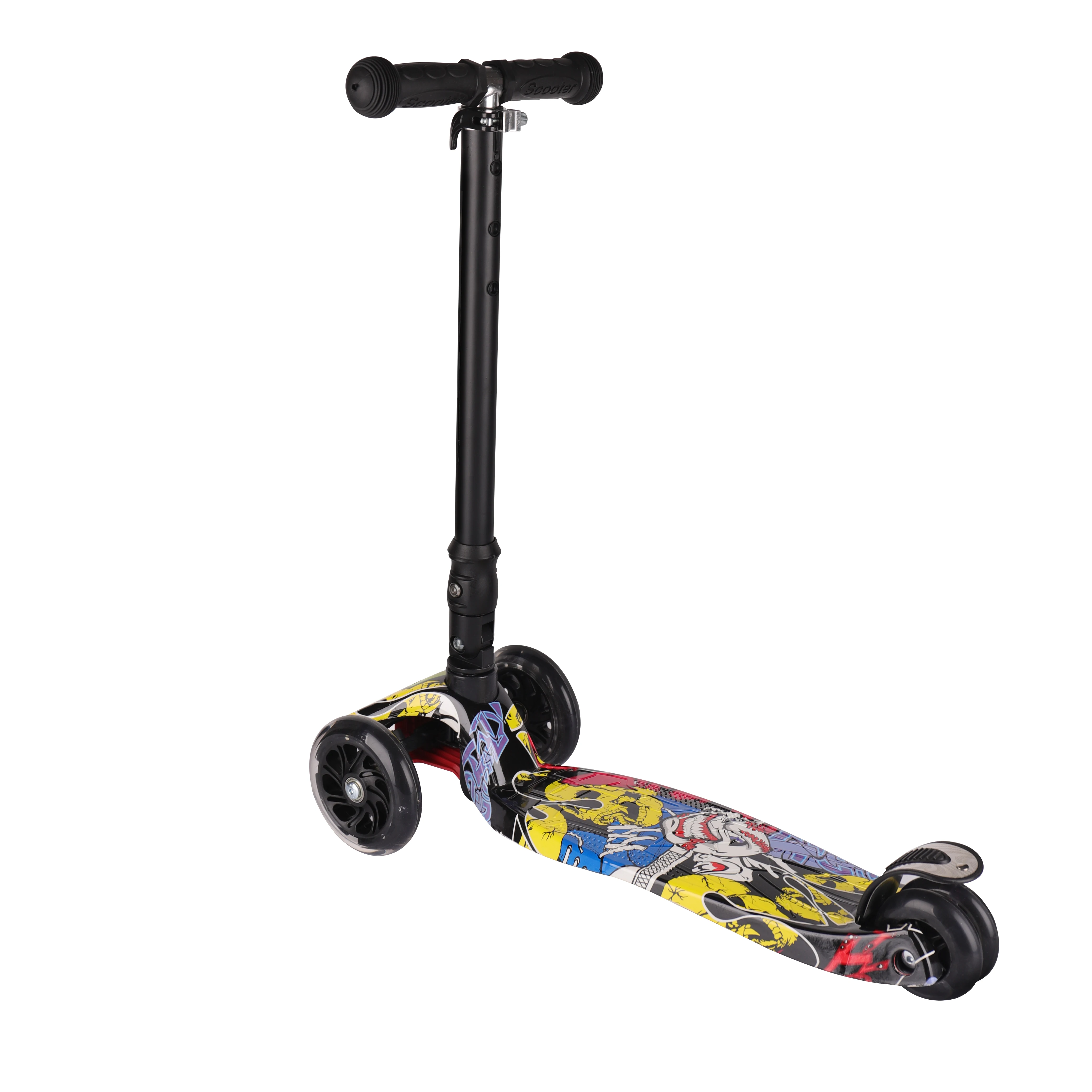 Multifunctional Outdoor Aluminium Children Three Wheels Folding Kick Scooter