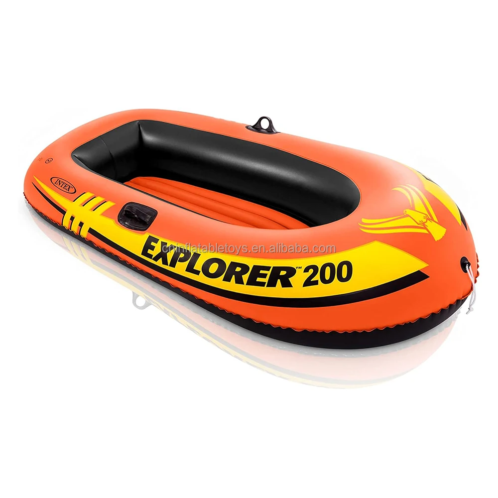 Customizable PVC Inflatable Boat Double Kayak Thickened Drifting Boat Floating Raft for Adults Children Lake Vacations Fishing