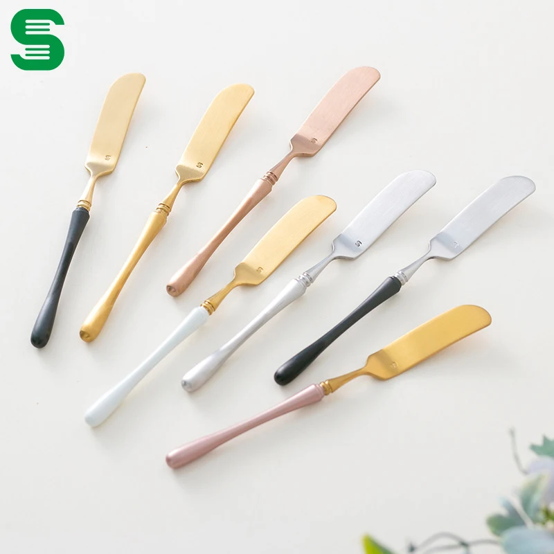 
New style jam knife 18/8 stainless steel butter knife kitchen accessories cheese knife 