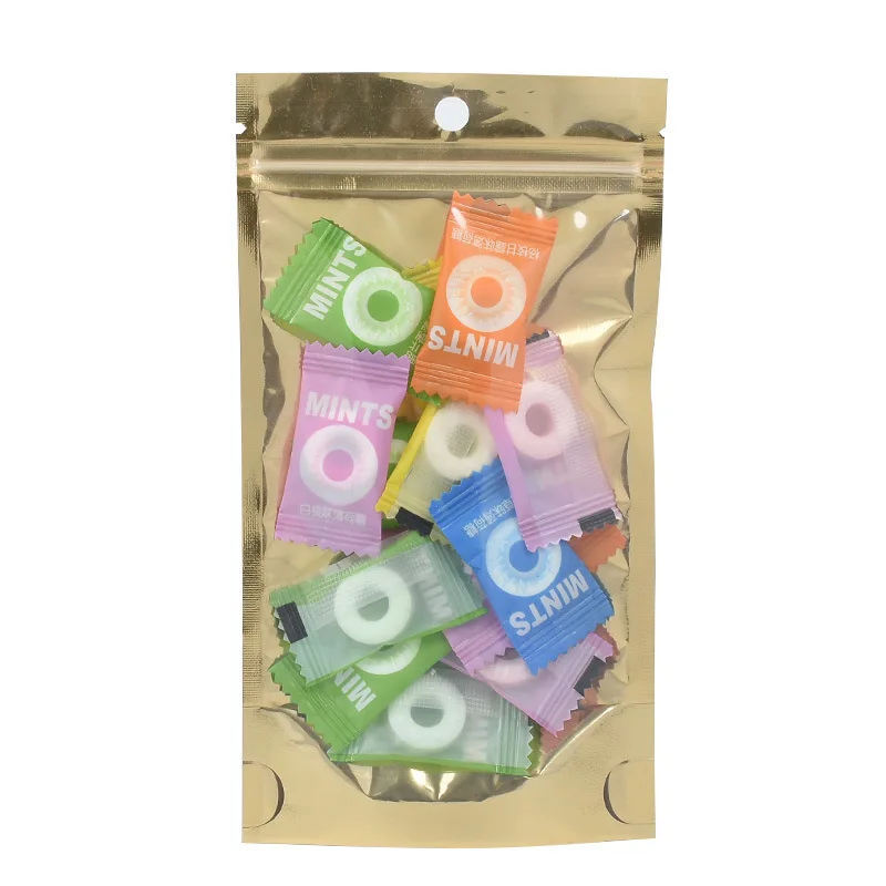 Gold aluminum-plated yin and yang bag tea candy melon seeds casual snack bag sealed golden yin and yang large capacity bag