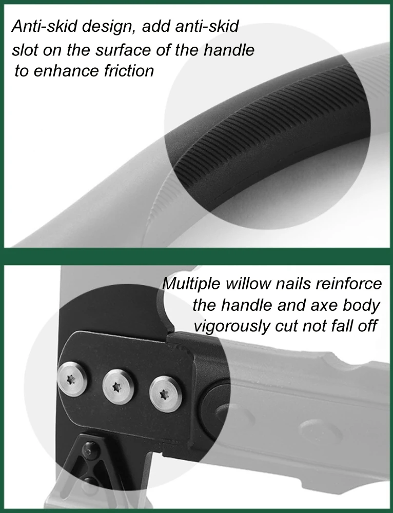 Multifunctional Hammer Head Axe Survival Tactical Tool Axe with Whistle Sheath