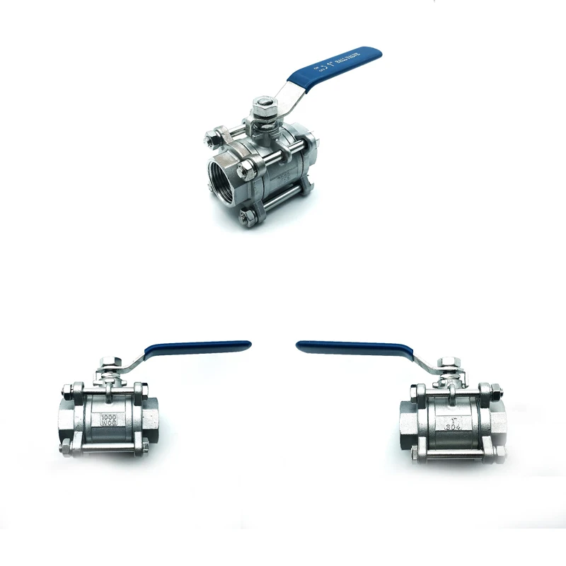 Thread Adjustable Elastic Water Valve Magnetic Lockable Brass Gas Ball Valve