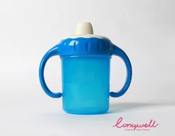 Training Spouted Cup TPE Mouth Kids Water Bottle School Toddlers Customize Logo Manufacturer Plastic Kids Handled Drinking Cup