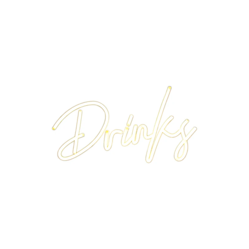 Wanxing LED Drink Neon Signs Light For Letter Neon Letter Wall Hanging Lighting USB Or Battery Powered Party Club Room Decor