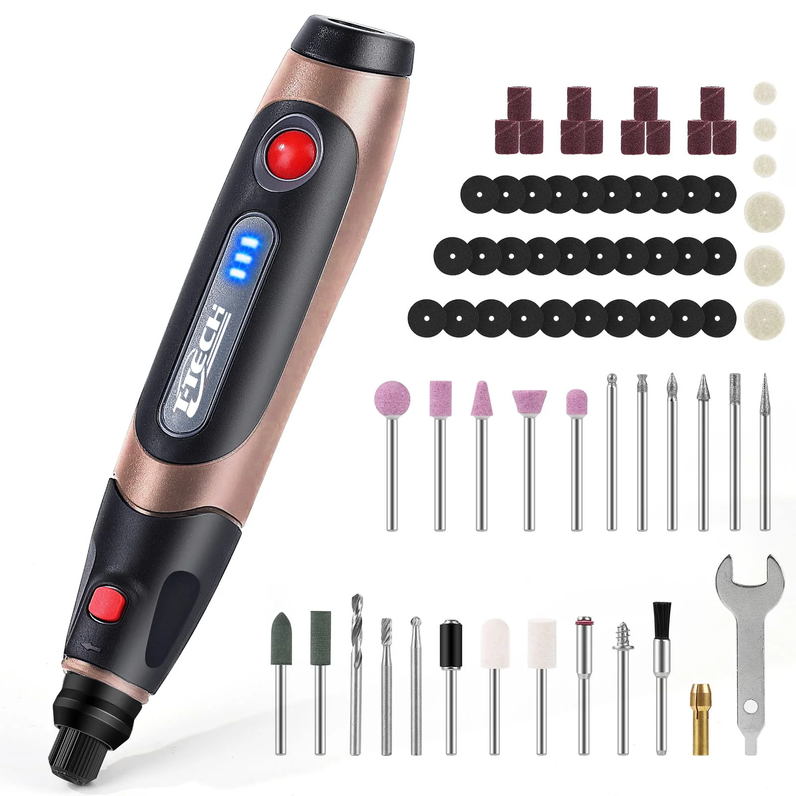 Dremel 5000-18000/мин 72 шт. беспроводной мини-гравер с USB-зарядкой 4 в домашний шлифовальный станок «сделай сам»