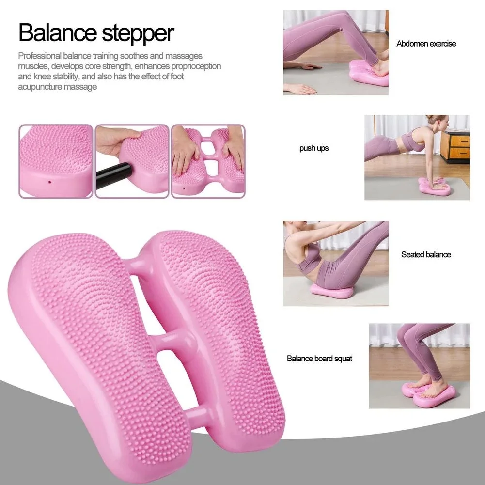 Office Home Slimming Aerobic Exercise Balance Training Foot Massage PVC Inflatable Stepper