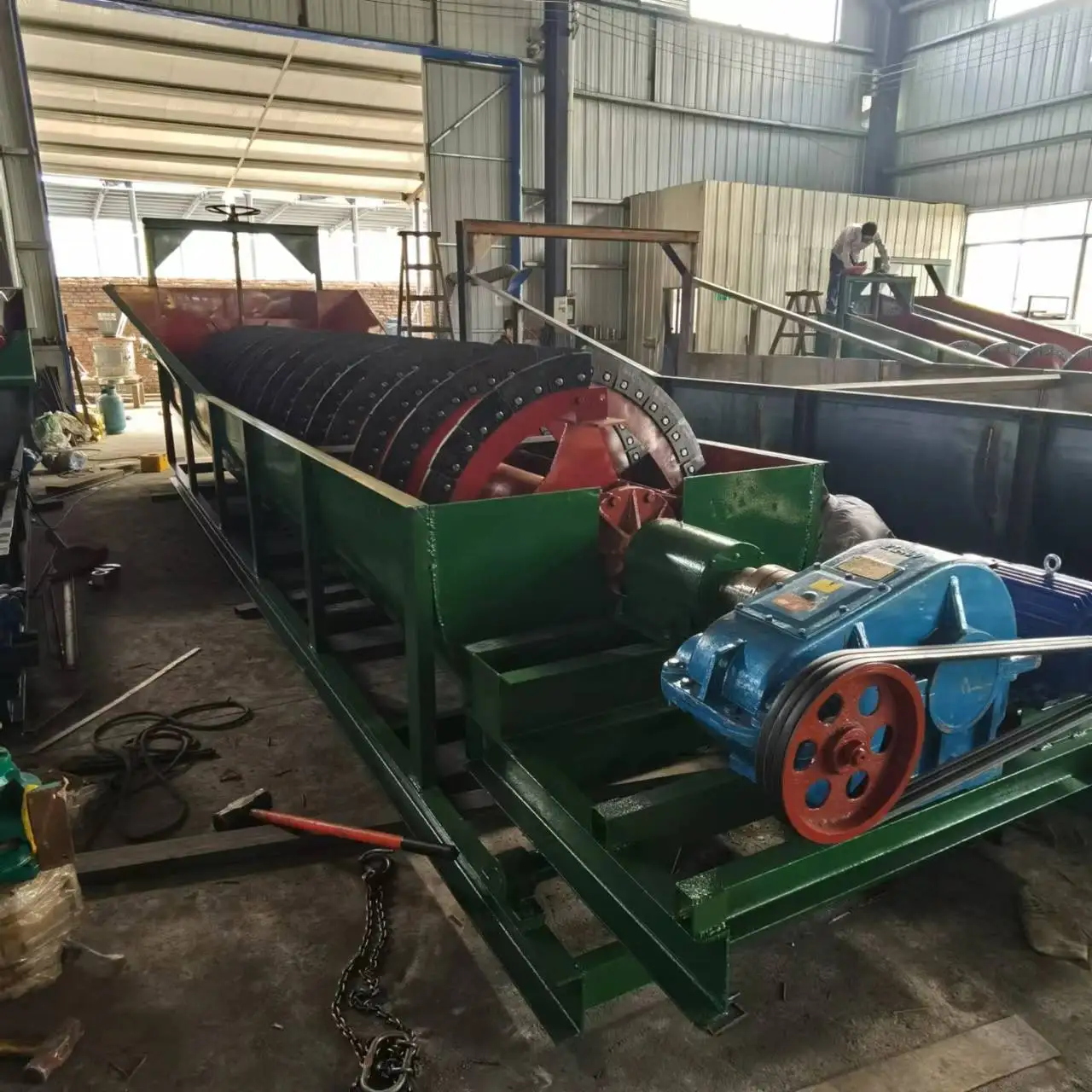 High Cost-Effective China Spiral Equipment Spiral Washer Conveyor Belt  Loading Machine