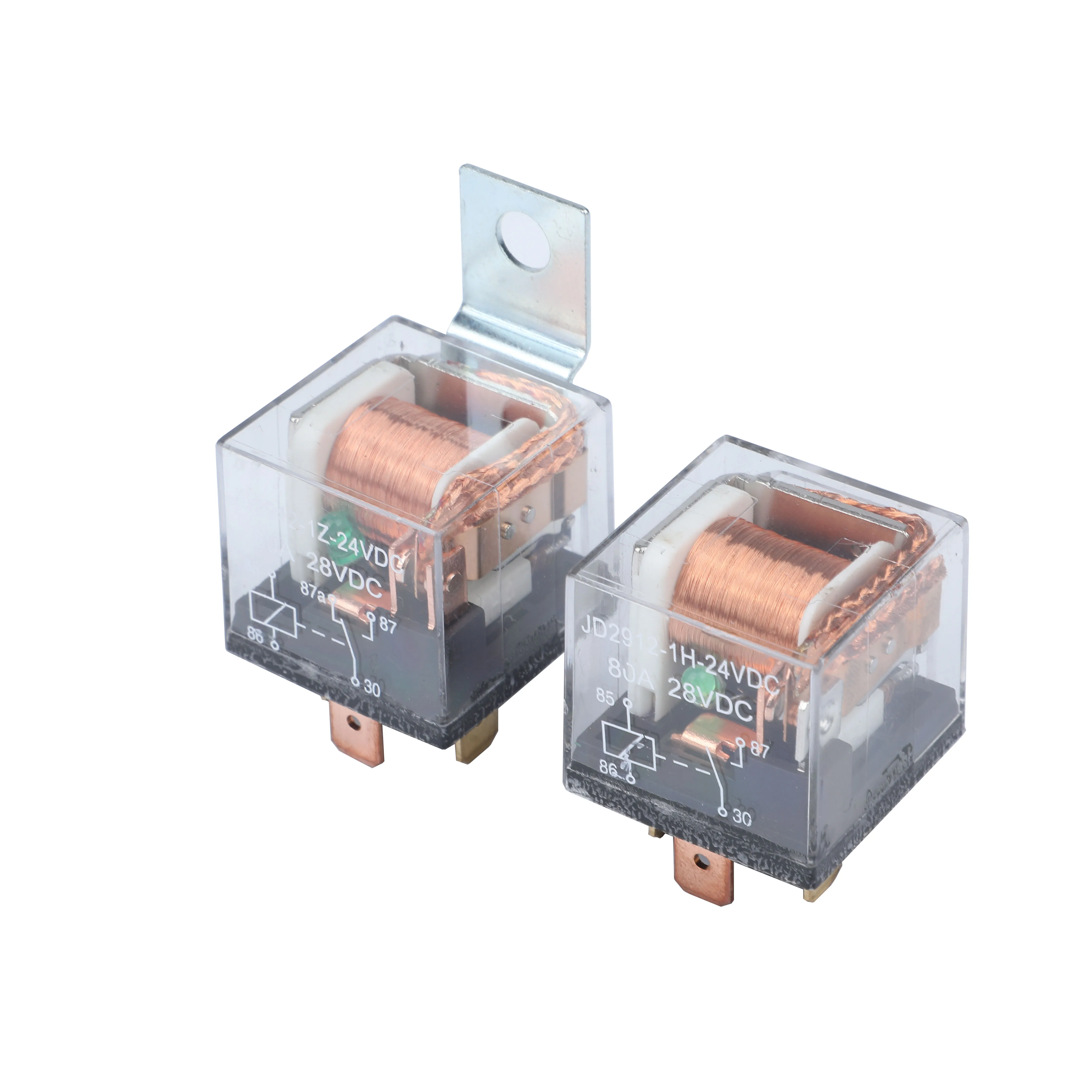 JD2912-1Z-24V Automotive Relay 24V Transparent Case 5PIN Relay For Car Truck