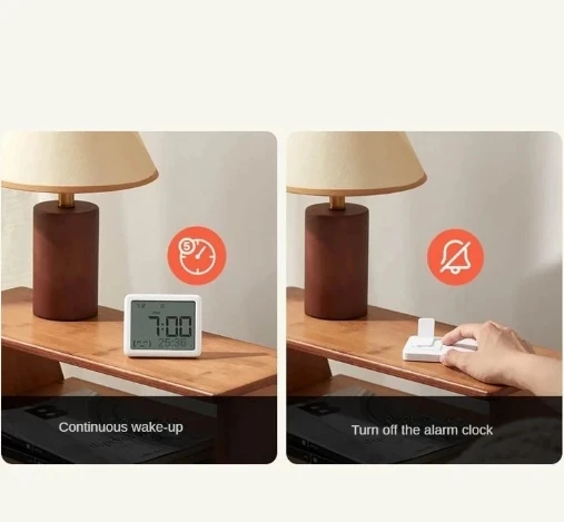 Miaomiaoce будильник термометр домашний настольный гигрометр мини-ЖК-инструменты умные часы