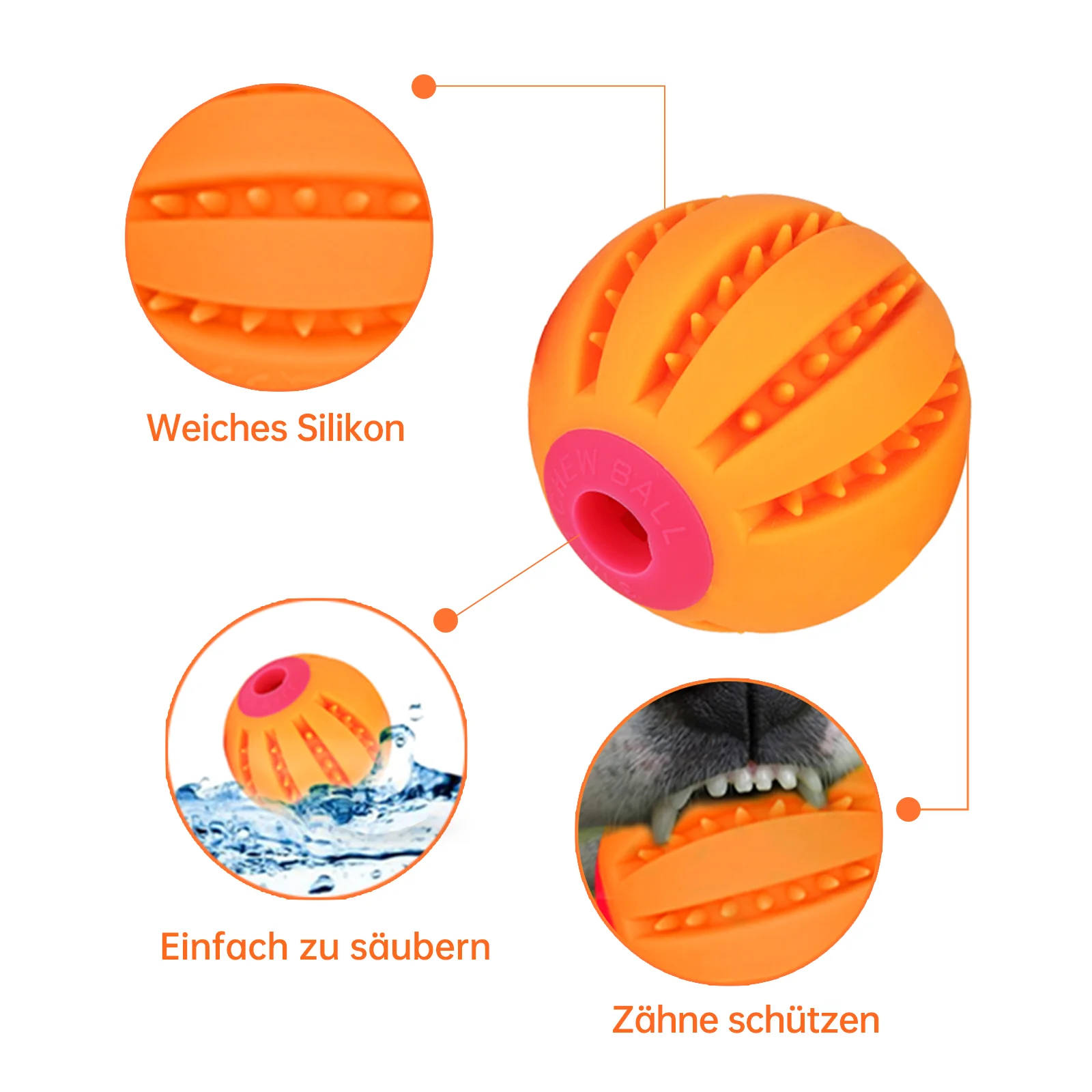 Laroo Luxury High Quality American Warehouse pet chew dog toy dog IQ Training ball bone for all kinds dog