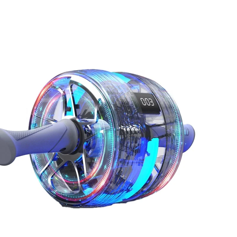 high quality Exercise Wheel Roller Abdominal Fitness Trainer digital counter no noise Ab Wheel