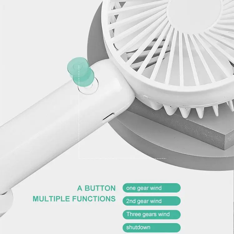 Mini Handheld Fan USB, Desk Portable Table Fan Rechargeable Battery Operated Cooling Electric Fan/