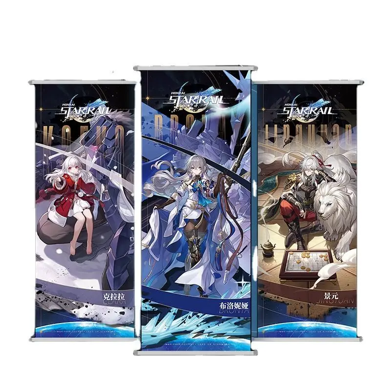 Broken Star Dome Railway Wall Picture Poster March 7 Kafka Peach Skin Scroll Cloth Painting anime Animation