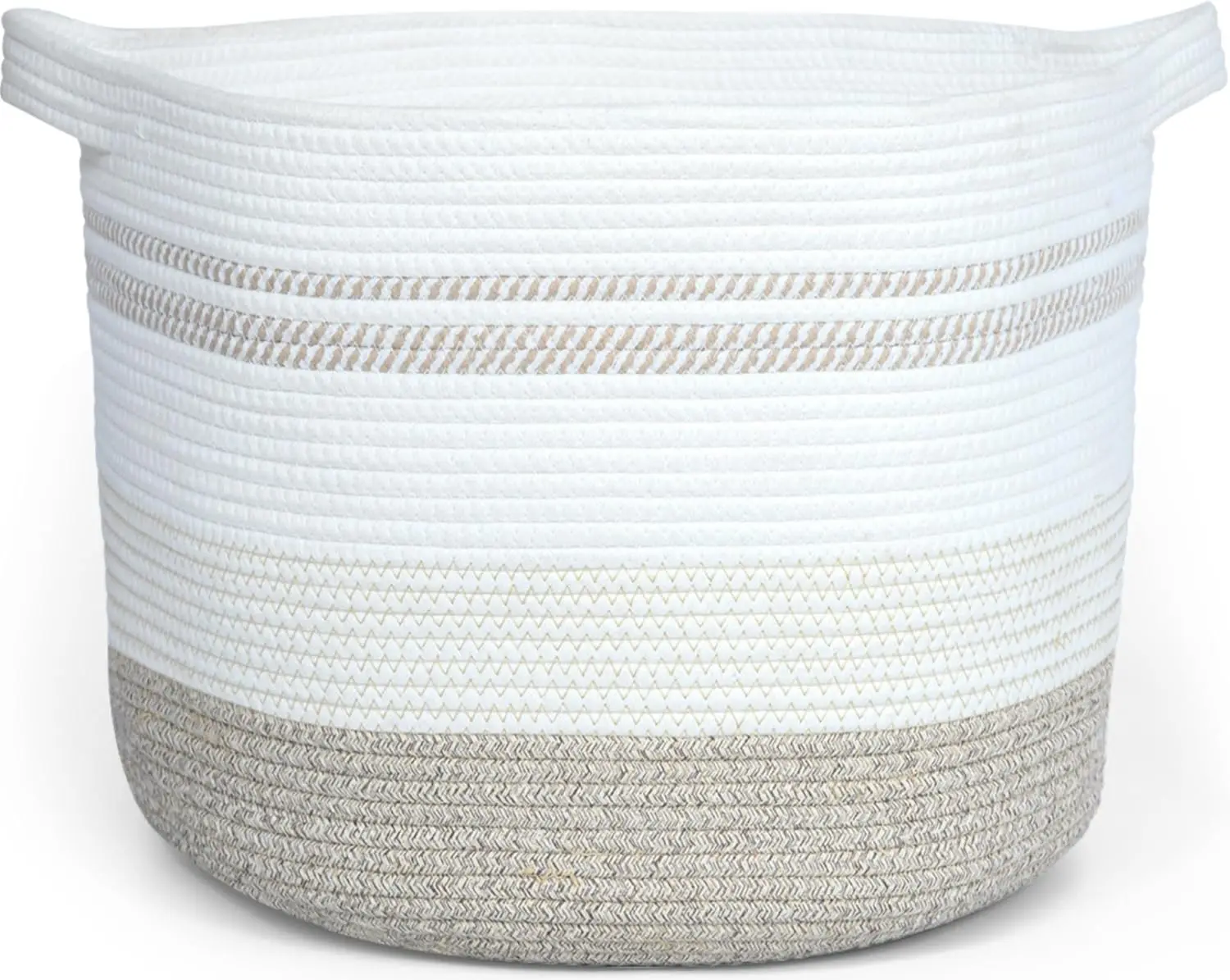 XINYIDE Handmade Hot Selling Laundry Large Capacity Rectangle Cotton Rope Woven Storage Basket for Bathroom Decoration