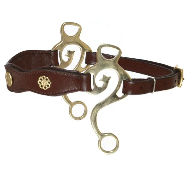 High Quality English Hackamore GB Horse Bit With Soft Padding Stainless Steel German Silver