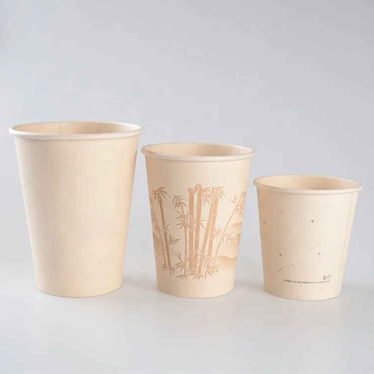 Logo printed disposable takeaway double wall paper cup for hot coffee drinks with lids
