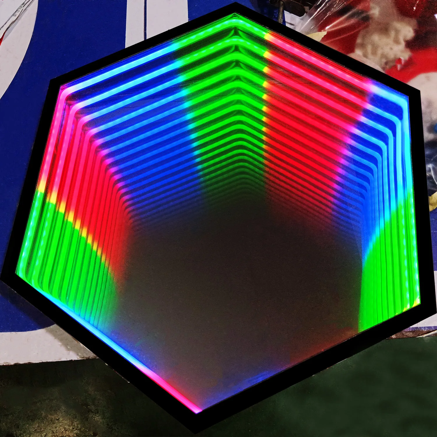 Высокое качество 3D бездна Зеркало Знак световая коробка светодиодная неоновая вывеска Бесконечность тысячный слой акриловое зеркало завод