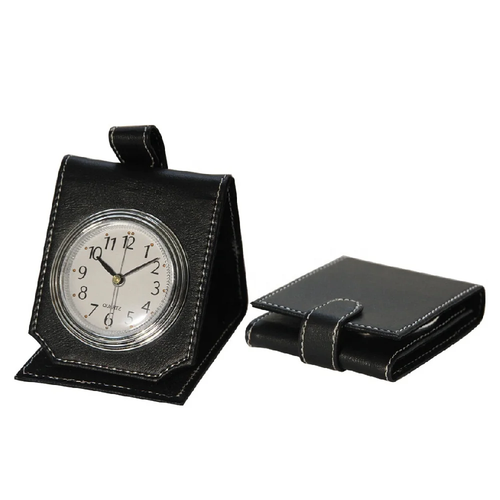 LG2026 Folding/collapsible Easy Set Travel Alarm Clock, Super Silent Alarm Clock, Simple and Stylish Design for Desk/Bedroom