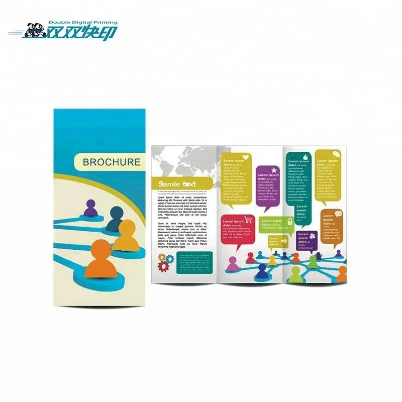 High Quality Cheap Price Booklet Custom Magazine Catalog free 3  fold Brochure Leaflet Flyer Printing Offset Printing Art Paper