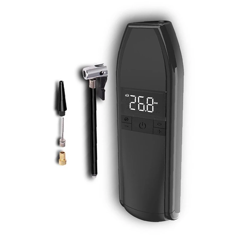 Portable lighting digital cordless car tire electric air pump balloon cordless tyre inflator for Bike Motorcycle Car Football